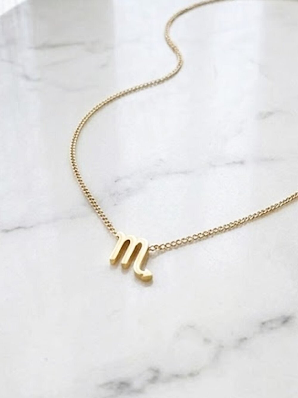 Scorpio Gold Birth Constellation Necklace
